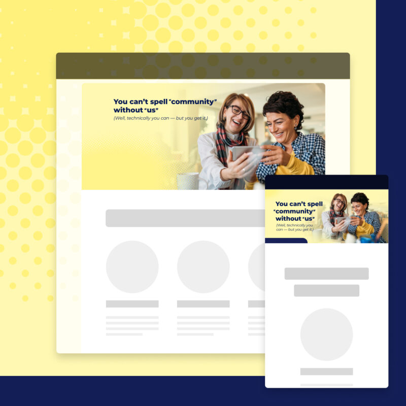 Email header image + text