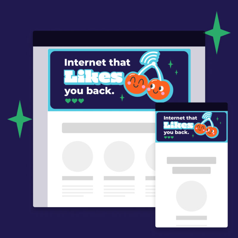 Email header image + text