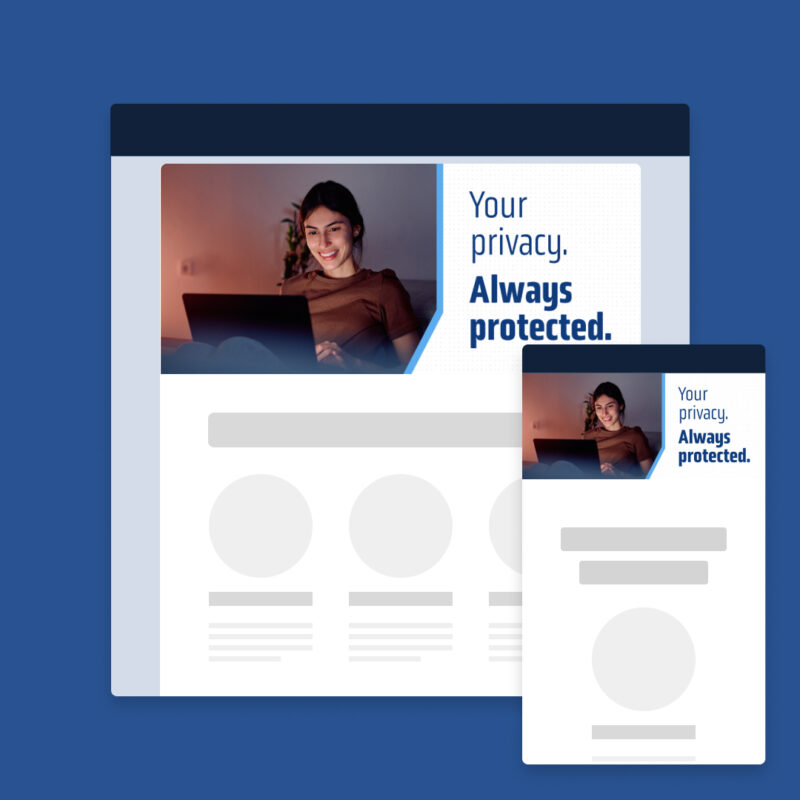 Email header image + text