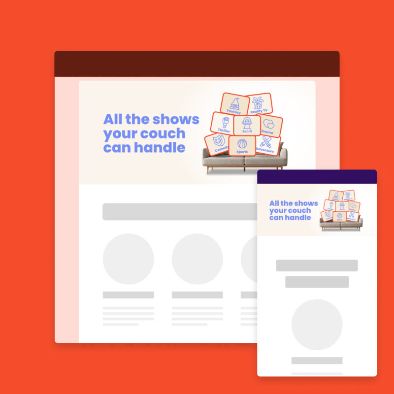 Email header image + text