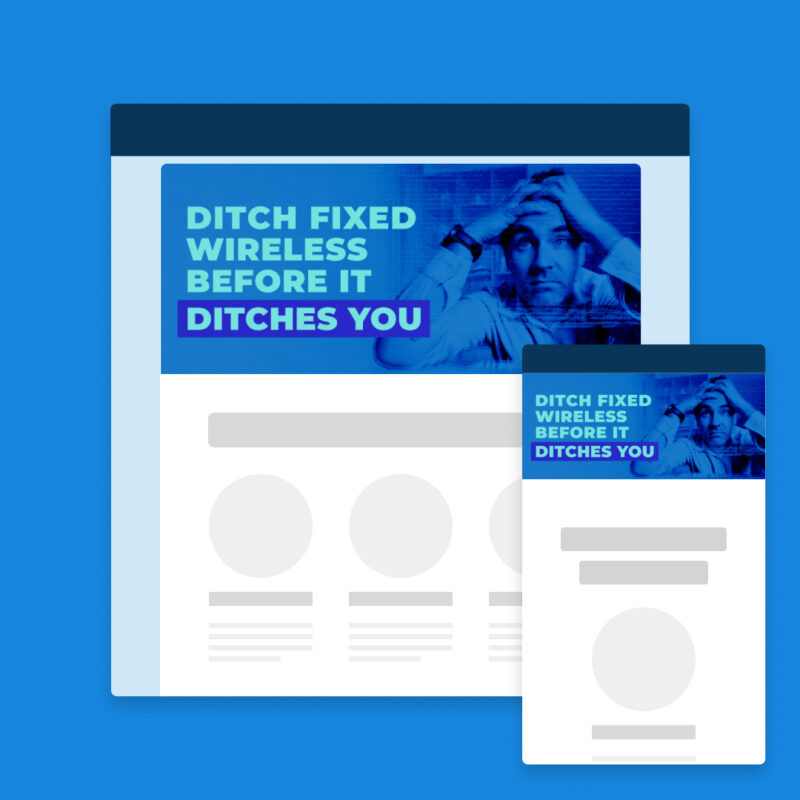 Email header image + text