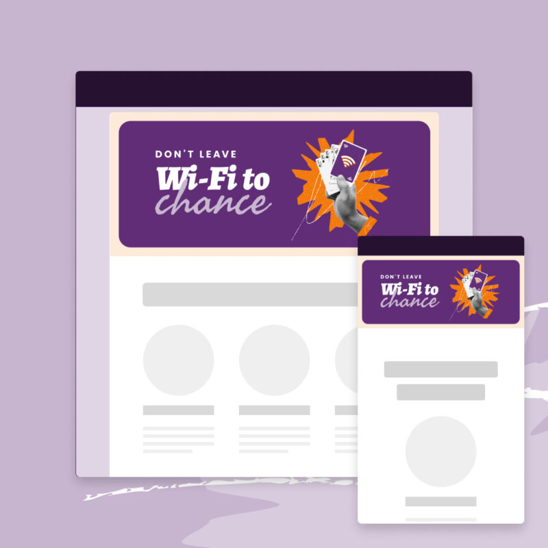 Email header image + text