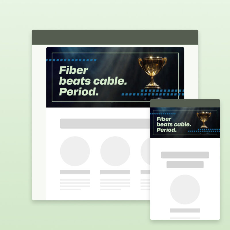 Email header image + text