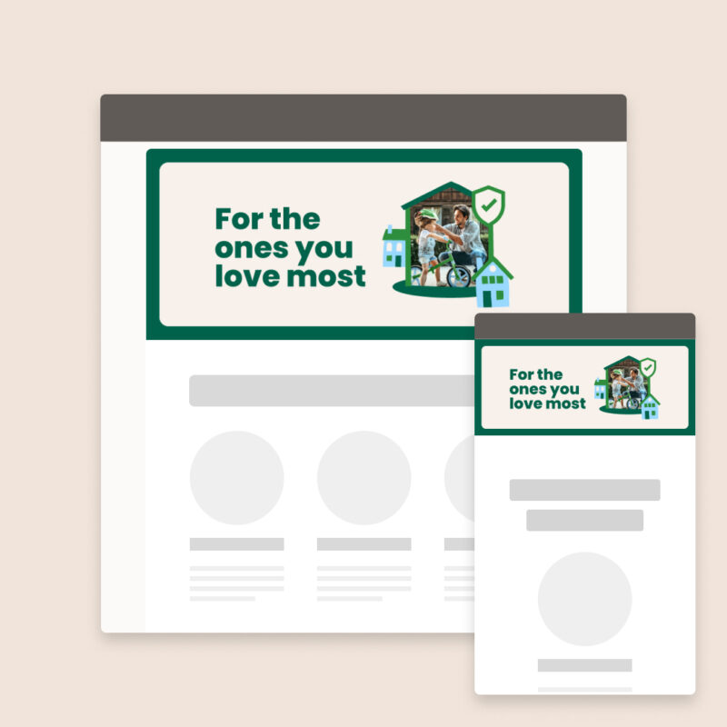 Email header image + text