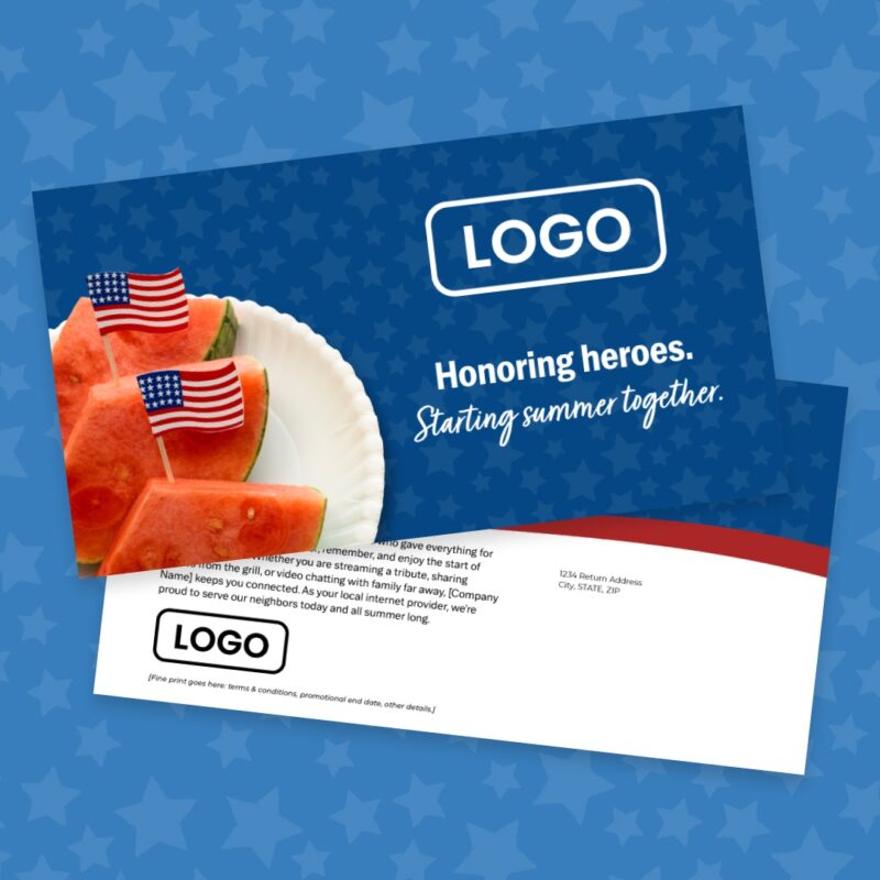 Postcard - 11in x 6in