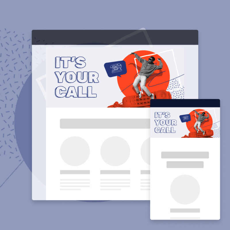 Email header image + text