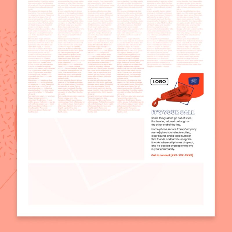 Newspaper ad 3.25in x 5in