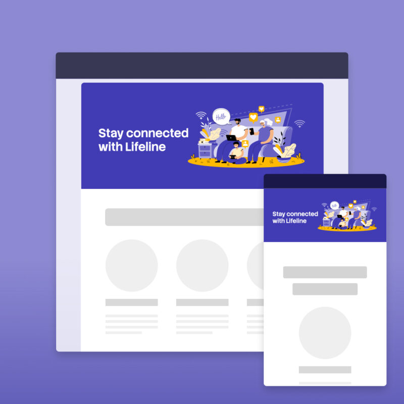 Email header image + text