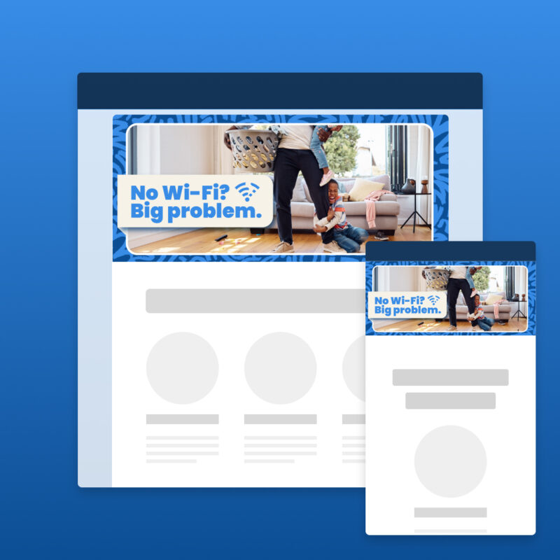 Email header image + text