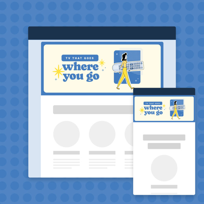 Email header image + text