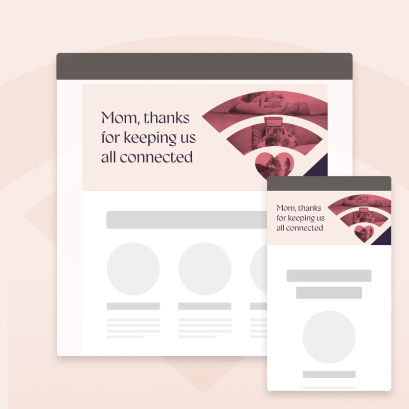 Email header image + text