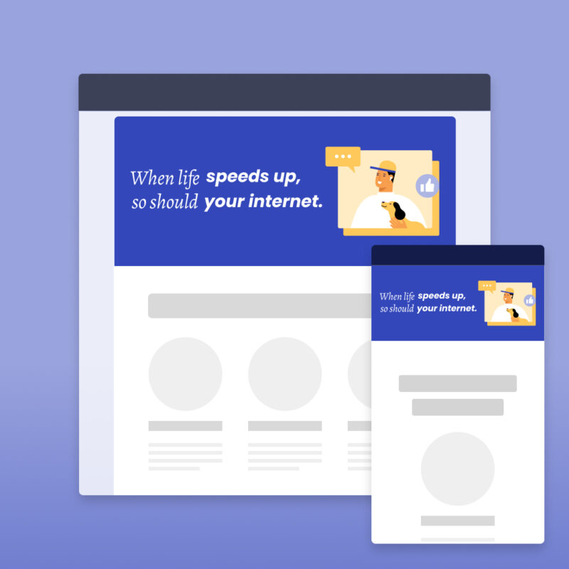 Email header image + text