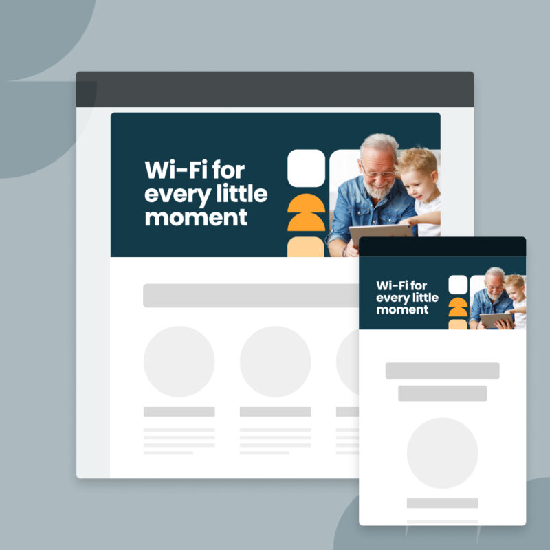 Email header image + text