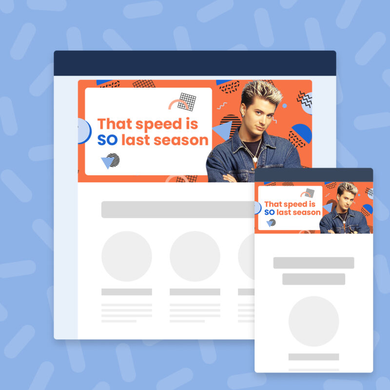 Email header image + text