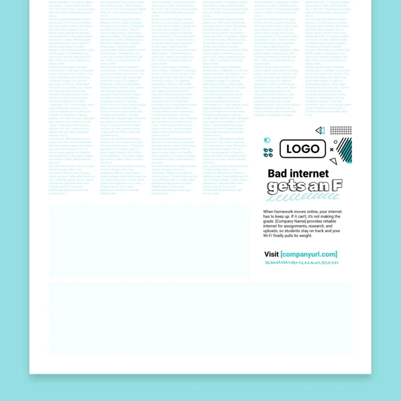 Newspaper ad 3.25in x 5in